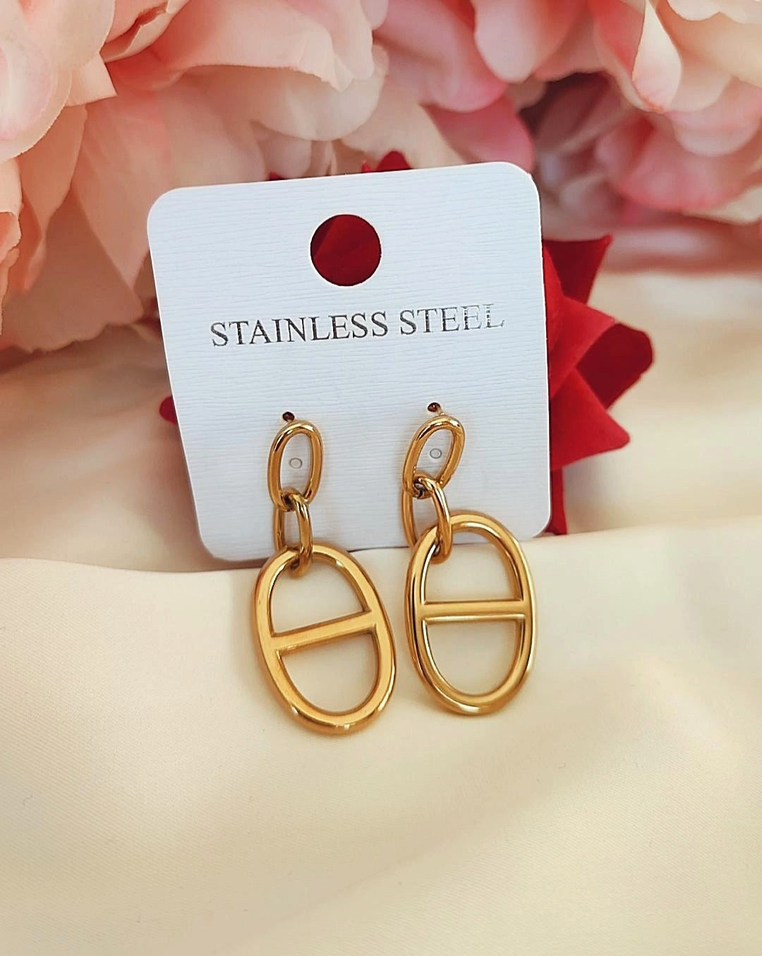 Boucles d'oreilles en acier inoxydable