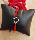 Bracelet fil tressé empiècement en acier inoxydable oriental beldi strass
