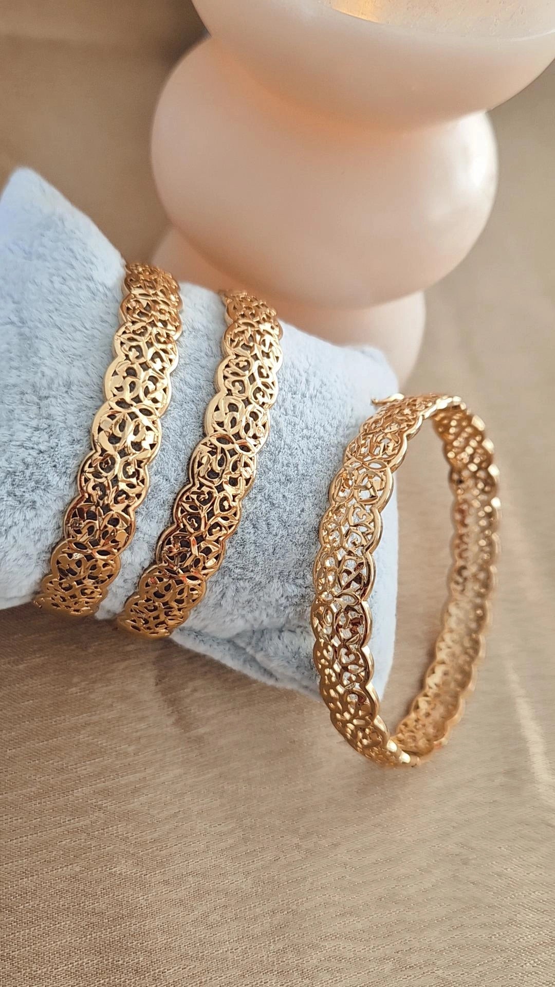 Bracelet jonc ajouré Beldi (vendu à l'unité)