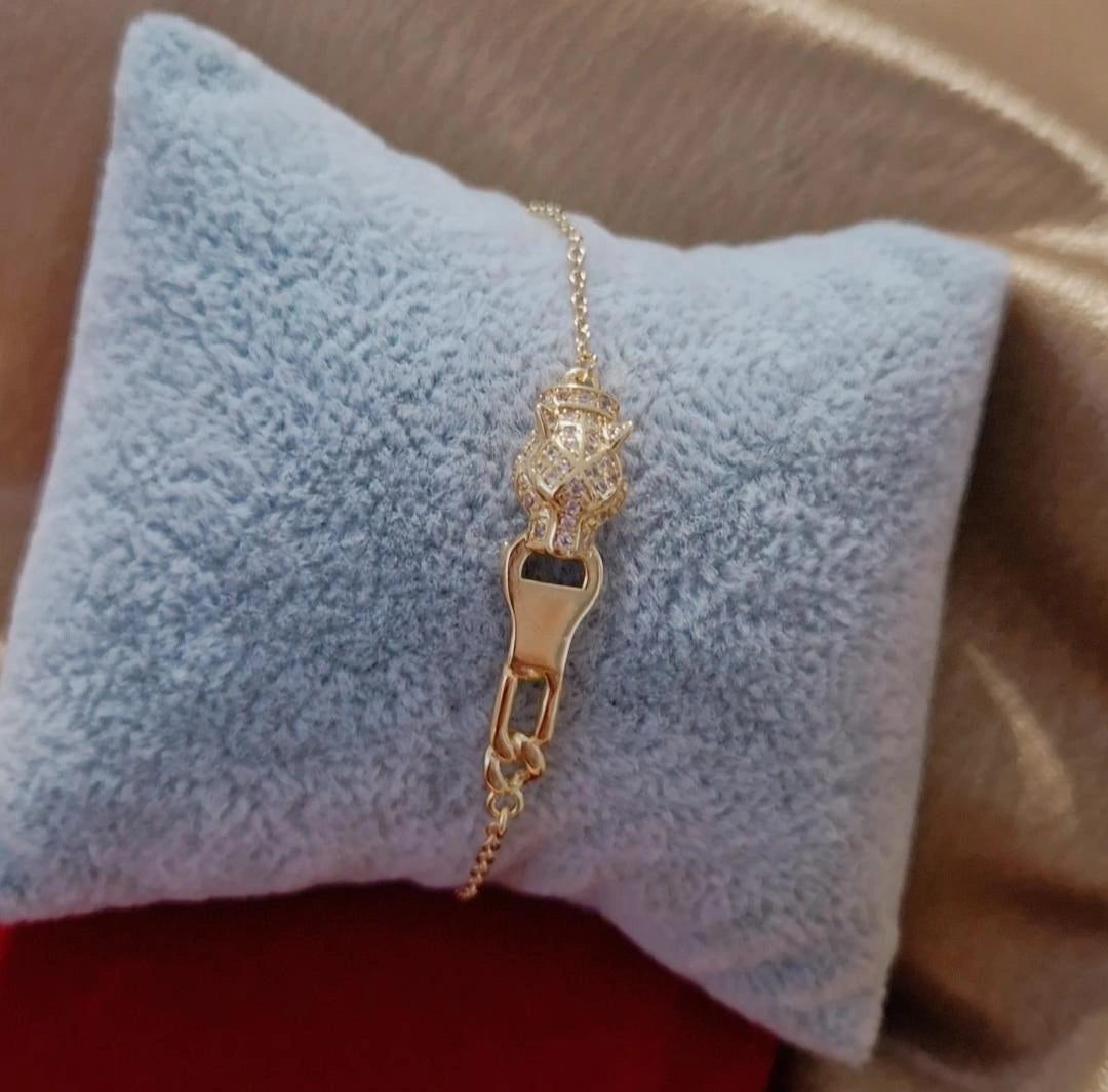 Bracelet beldi Jaguar et strass