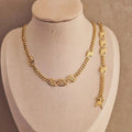 Ensemble Collier + bracelet en acier inoxydable