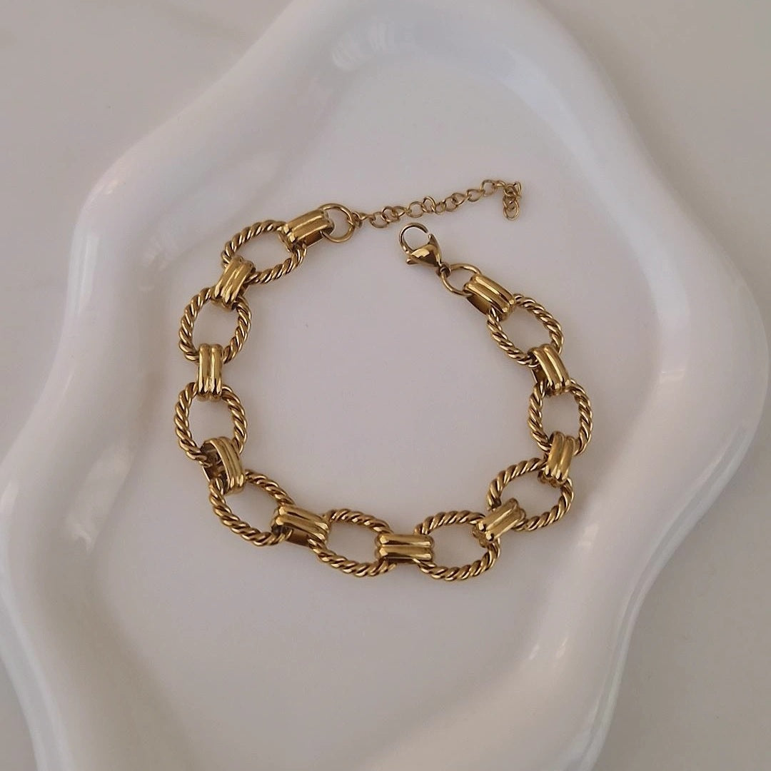 Bracelet en acier inoxydable gros maillons