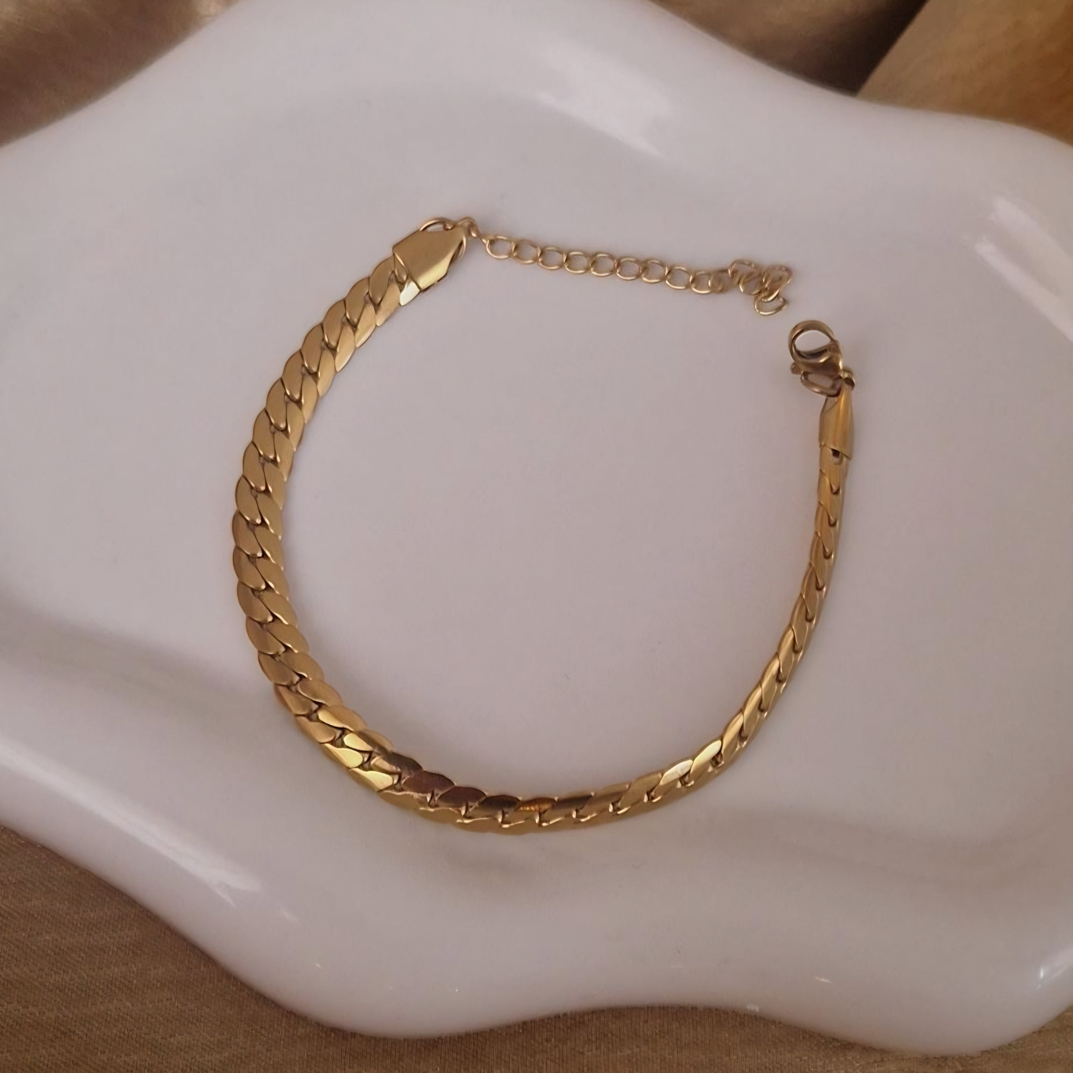 Bracelet en acier inoxydable maille tressée