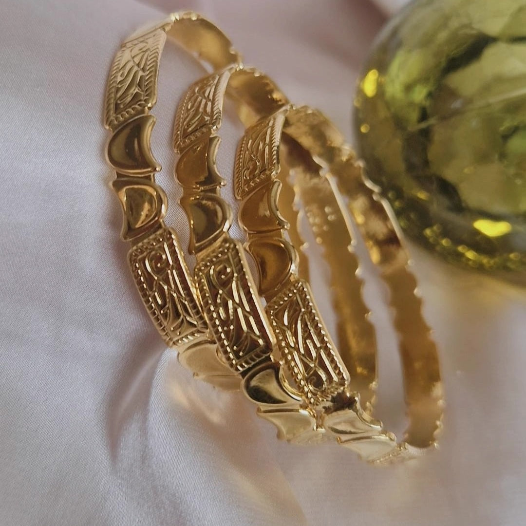 Bracelet jonc en acier inoxydable gravure Beldi (vendu à l'unité)