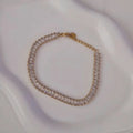 Bracelet luxe en acier inoxydable multi pierres transparentes