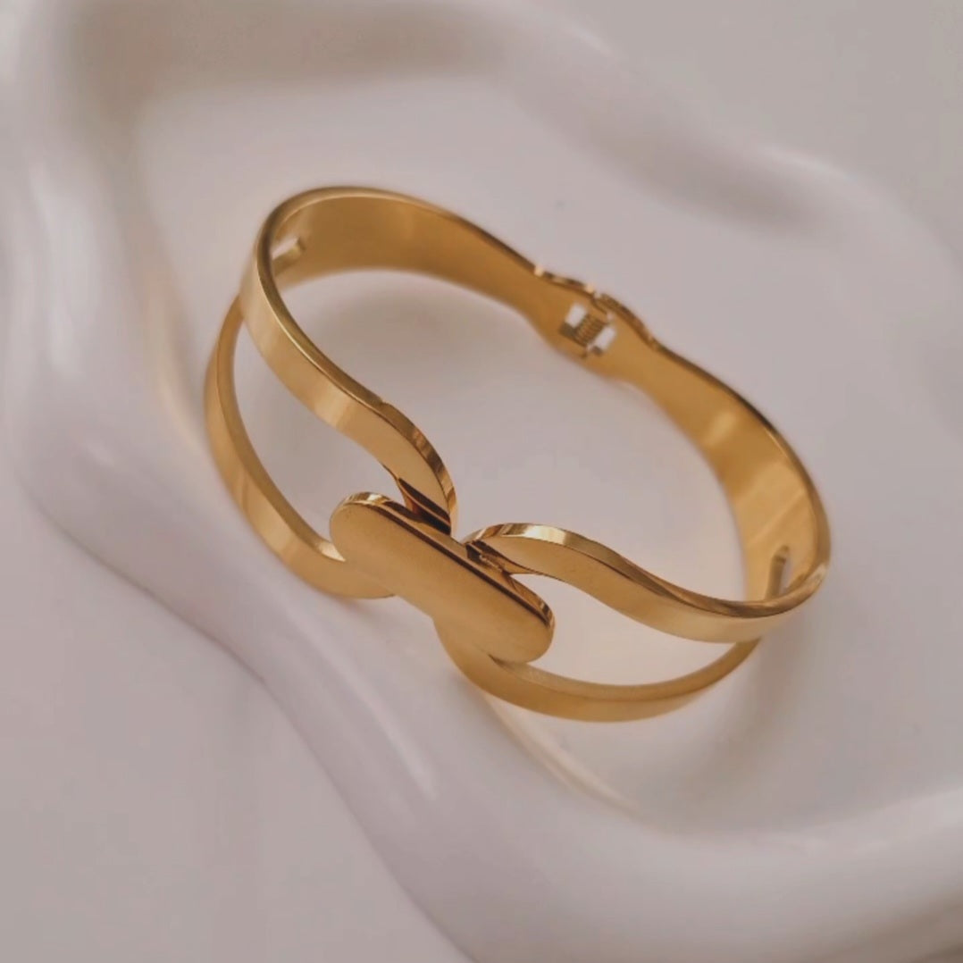 Bracelet jonc en acier inoxydable