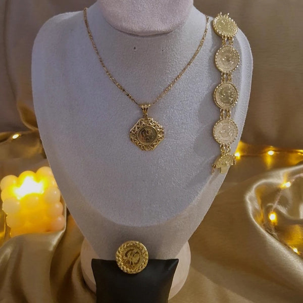 Collier en acier inoxydable oriental pendentif Coq (F'Roj)