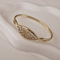 Bracelet jonc losange de strass