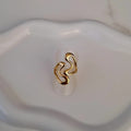 Bague ajustable en acier inoxydable ajourée courbes