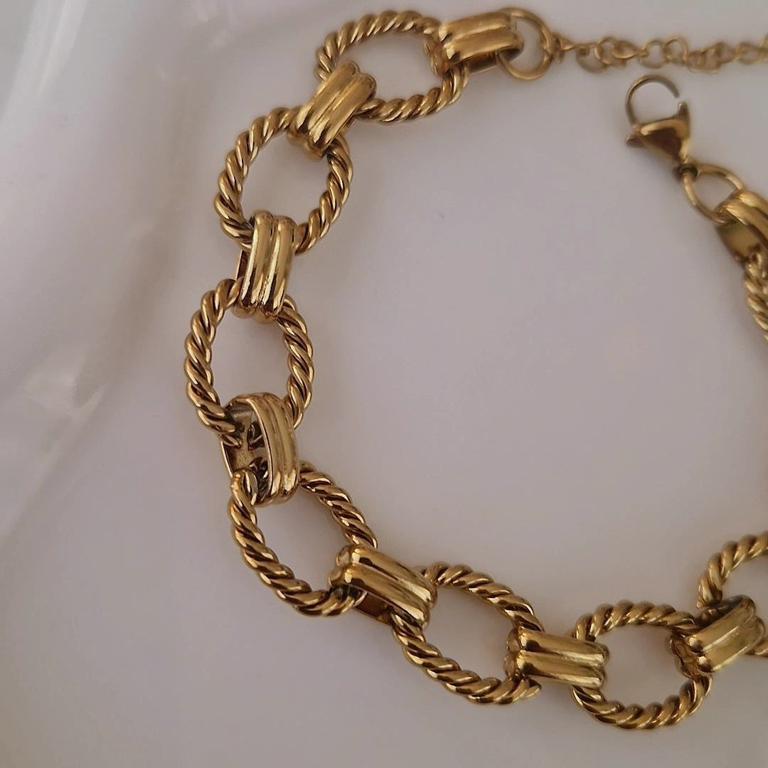 Bracelet en acier inoxydable gros maillons
