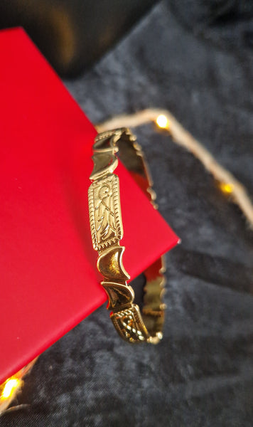 Bracelet jonc en acier inoxydable gravure Beldi (vendu à l'unité)